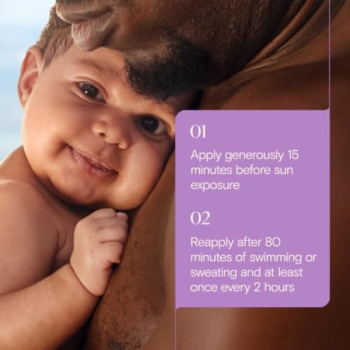 Aveeno Baby Continuous Protection Zinc Oxide SPF 50 Sunscreen for Babies with Sensitive Skin, Broad Spectrum Sun Protection, Tear-Free, Sweat- & Water-Resistant, No added Parabens, 3 Fl Oz — view 5