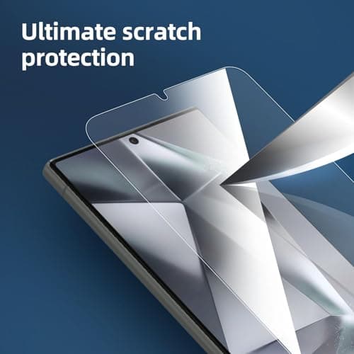 NEW'C 3 Pack Designed for Samsung Galaxy S24 Ultra Screen Protecto, (No for S24/S24 Plus), Tempered Glass, Case Friendly Scratch-proof, Bubble Free, Ultra Resistant — view 5