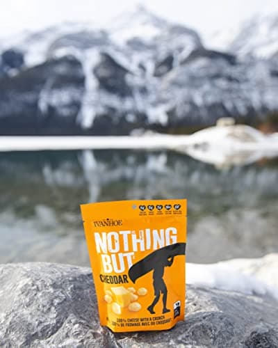 Ivanhoe Nothing But Cheese 100% Canadian Puffed High Protein Cheese Snacks, Cheddar, Gluten Free, 60g — view 3