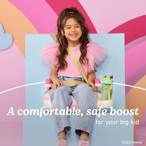 Graco TurboBooster 2.0 Backless Booster Car Seat, Barbie Painterly, Travel Booster Seat for Children Ages 4-10, Weight 40-100 Pounds and Height up to 57 Inches — view 3
