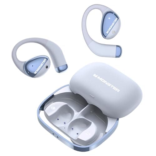 Monster Open Ear AC520 Headphones, Bluetooth 6.0 Wireless Earbuds with HiFi Sound, Open Ear Headphones with 24H Playtime, ENC Clear Call, Unique Handbag Design,IPX6 Resistance