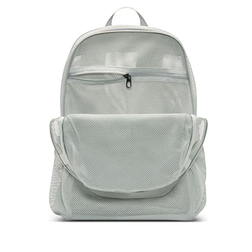 Nike Brasilia Mesh Backpack, Light Smoke Grey/Light Smoke Grey/White, MISC — view 3