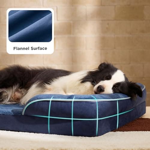 Bedsure Orthopedic Dog Bed for Extra Large Dogs - XL Waterproof Dog Bed Medium, Foam Sofa with Removable Washable Cover, Waterproof Lining and Nonskid Bottom Couch, Pet Bed — view 5
