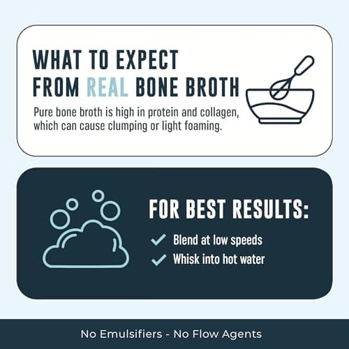 Beef Bone Broth Powder - 21g Protein & 16g Collagen - Grass-Fed Bone Broth Protein Powder - Unflavoured, Single Ingredient & No Additives - Keto, Paleo, Dairy-Free & Non-GMO - 907g (41 Servings) — view 4