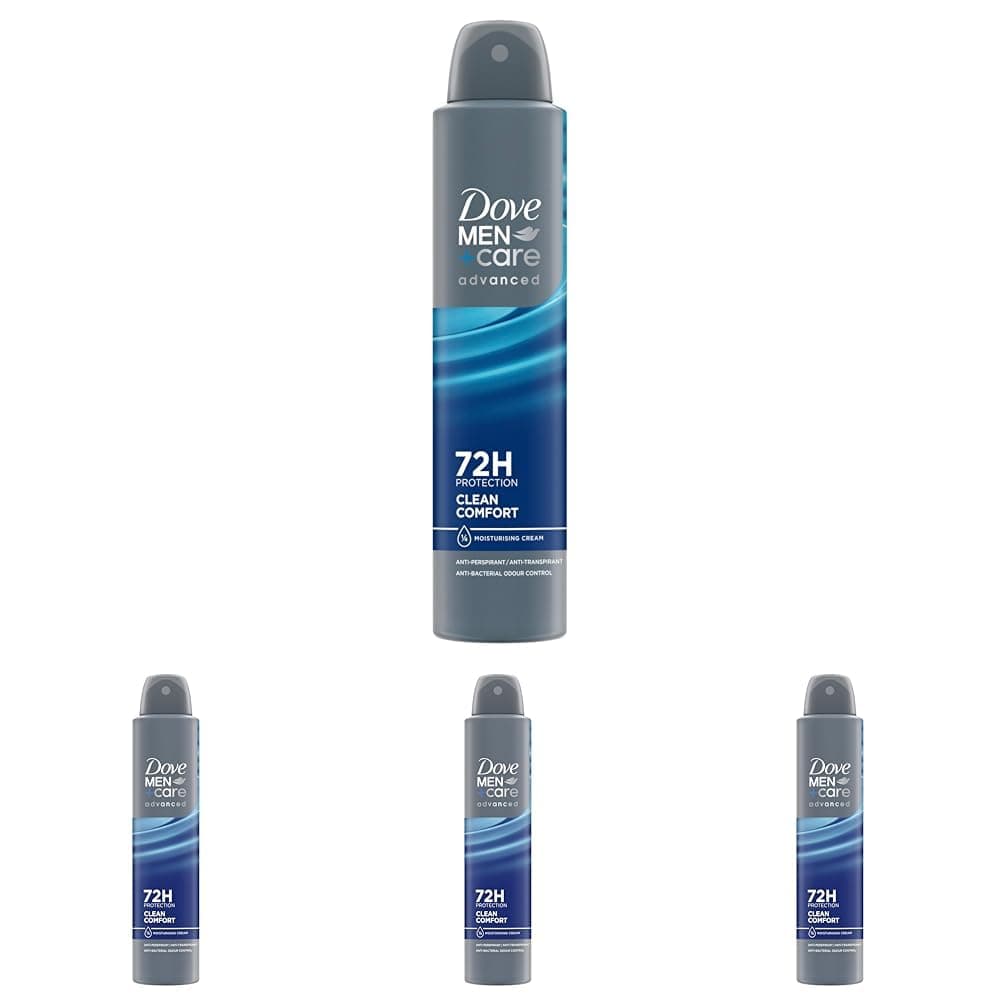 Dove Men+Care Advanced Clean Comfort Anti-Perspirant Aerosol Deodorant Spray with Anti-Odour technology & ¼ moisturising cream for 72 hour protection against sweat and odour 200 ml — view 10