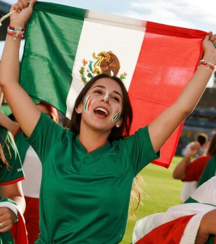 doubgood 2026 World Soccer Cup Mexico Soccer Bracelets for Women Men, Stackable Soccer Jewelry Game Day Fan Accessories Gifts for Soccer Fans — view 2
