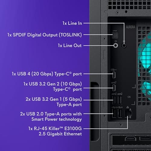 Alienware Aurora Gaming Desktop, RTX 5070, Intel Core Ultra 7 265F — view 12