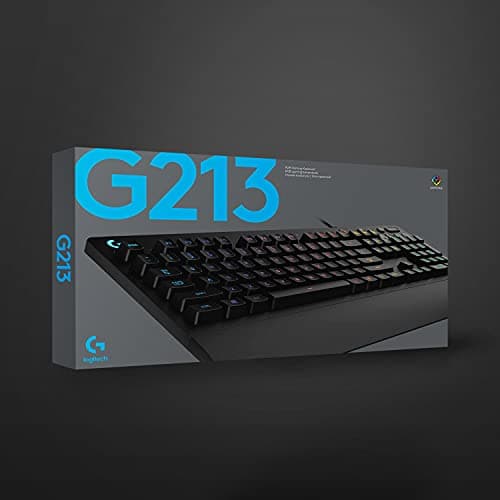 Logitech G213 Prodigy Gaming Keyboard - Wired RGB Backlit Keyboard with Mech-Dome Keys, Palm Rest, Adjustable Feet, Media Controls, USB, Compatible with Windows – Black — view 6