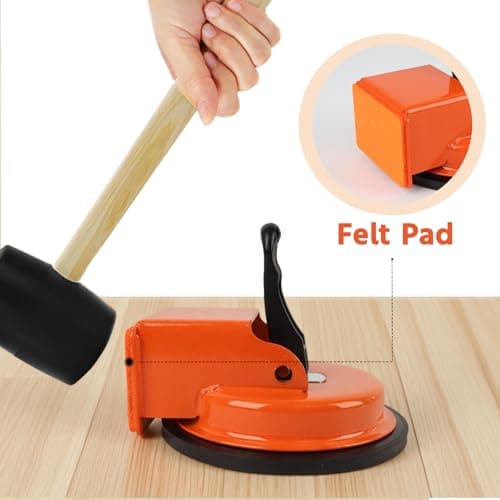 Heavy Duty Floor Gap Fixer Tool, Plank Grabber with Suction Cup(D: 4.84 Inch), Flooring Gap Repair Tool for Wood, Tile, Vinyl, Laminate Flooring Tools, Flooring for Widths 5 Inches and Above — view 2