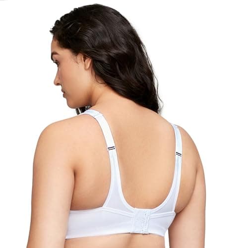Glamorise Women's No-Bounce Camisole Sports Bra Wirefree #1066, White, 34H — view 7