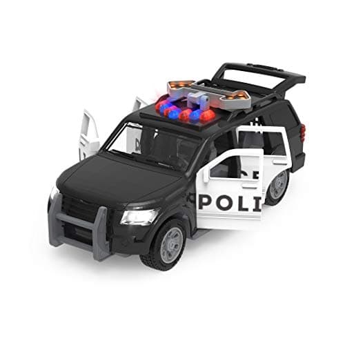 Driven by Battat – 7-Inch Police SUV Toy with Lights & Sounds, Rescue Vehicle for Boys & Girls, Durable Design, Realistic Details, Gift 3+ Years Toy for Kids