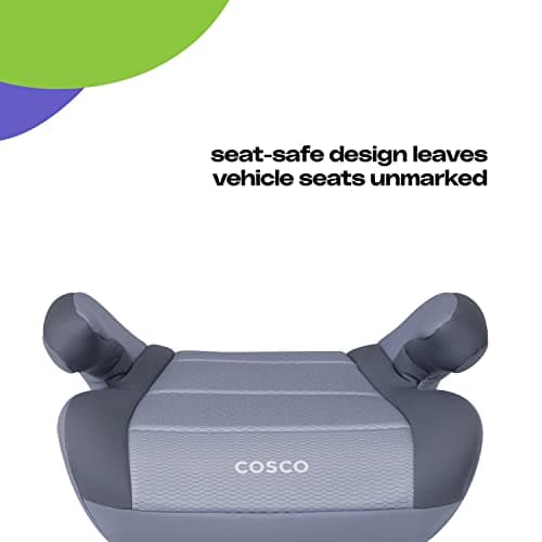 Cosco Topside Backless Booster Car Seat, Lightweight Booster Seats for Cars 40-100 lbs, Backless Booster Seat for Car, Organic Waves — view 2