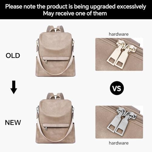 CLUCI Backpack for Women Fashion Vegan Leather Designer Bookbag Ladies Convertible Travel Backpack purse for Women — view 4