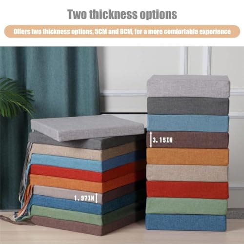 Kimgull Bench Cushions Indoor Sofa Seat Pad Dining Shoes Stadium Patio Furniture Garden Hallway Camper Mat, 39.4X19.7X1.97In,Sky Blue — view 4