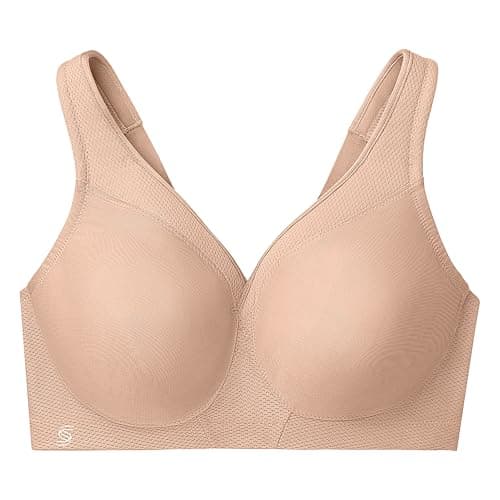 Glamorise Women's Full Figure Sports Bra, Cafe, 40 G Brown — view 3
