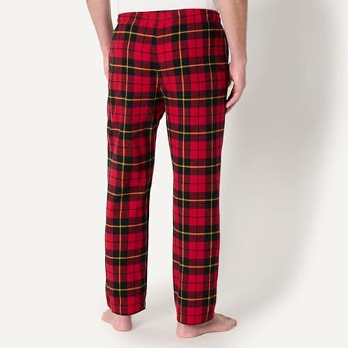 Amazon Essentials Men's Flannel Pajama Pant, Red Buffalo Plaid, X-Small — view 2