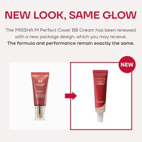 MISSHA M Perfect Cover BB Cream No.23 Natural Beige -Light/Medium with Cool/Neutral Undertone SPF 42 PA +++ 1.69 Fl Oz - Tinted Moisturizer for face with SPF — view 2