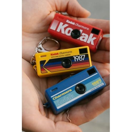 KODAK CHARMERA Keychain Digital Camera Blind Box Single Box (1PC),Mini Camera,Digicam,Video Recording,Bag Charm,1.6 Megapixels,Micro SD Card Slot,for Beginners Teens and Adults — view 2