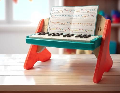 B. toys – Wooden Toy Piano for Toddlers, Kids – Color – Coded Keys with Songbook – Musical Instrument for Early Learning & Creativity – 3+ Years – Mini Maestro — view 2