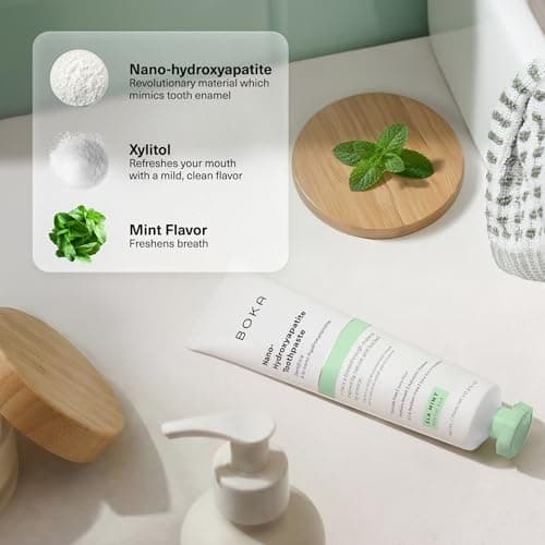 Boka Toothpaste - Fluoride Free Toothpaste, Nano Hydroxyapatite Toothpaste — view 3