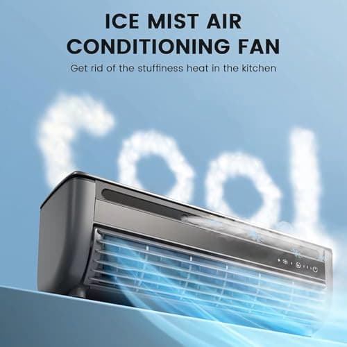 Small Mini Split Air-Conditioner, Ductless AC Unit, Wall Mounted No Window AC with Remote Control, 3 Speed Portable Compact Cooling System for Kitchen Bedroom Small Space Home Office (White) — view 5