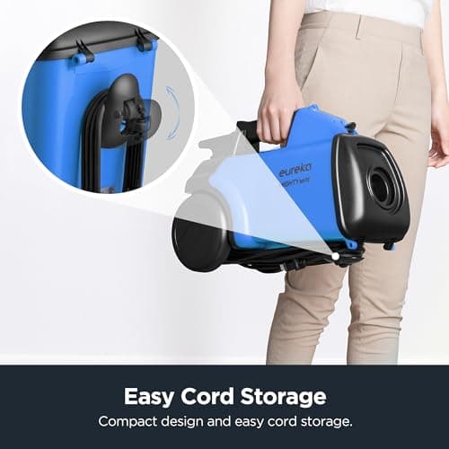 Eureka Bagged Canister Vacuum Cleaner, 3670H w/ 2bags, 3670h-blue — view 4