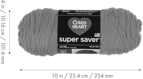 Red Heart Super Saver Black Yarn - 3 Pack of 198g/7oz - Acrylic - 4 Medium (Worsted) - 364 Yards - Knitting/Crochet — view 9