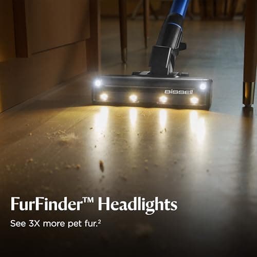Bissell PowerClean FurFinder 200W Self-Standing Cordless Vacuum w/Tangle Free Brush Roll, Strong Suction, Removeable Battery, Wall Mount, Upholstery Tool & Bright Headlights — view 3