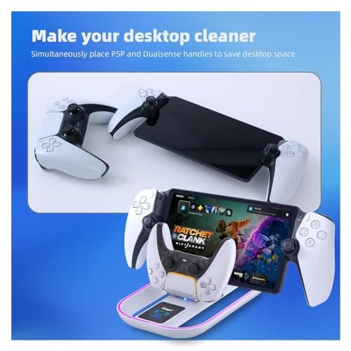 PlayStation Portal Charger Dock, PS5 Controller Station with 14 RGB Modes — view 5