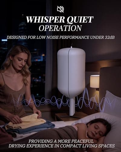 Portable Dryer for Clothes, 3/6/9-Hr Timer, Fragrance Disc, UV Care Light — view 4