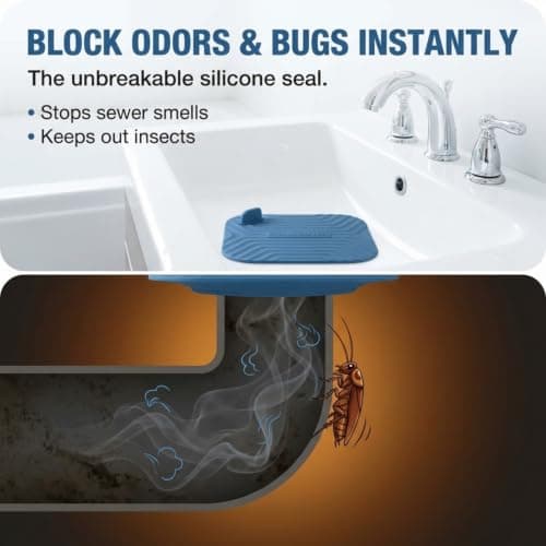 3 Pack 5.9 x 5.9 Bathtub Drain Stopper Covers for Tub, Sink & Shower — view 5