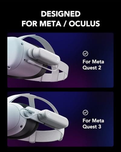 VIYISI Battery Pack for Meta Quest 3/2, 5000mAh VR Charger Accessories
