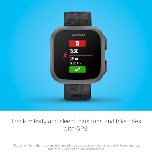 Garmin Bounce™, Kids Smartwatch, Two-Way Text and Voice Messaging, Location Tracking, Black Camo — view 5