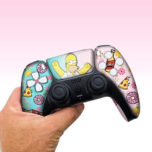 Simpsson Custom PS-5 Controller Wireless compatible with Play-Station 5 Console by BCB Controllers | Proudly Customized in USA with Permanent HYDRO-DIP Printing (NOT JUST A SKIN) — view 4
