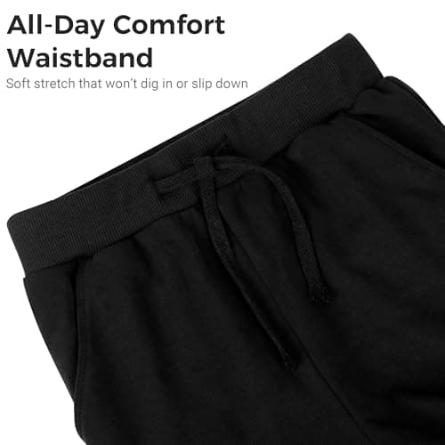 BIG ELEPHANT 3 Pack Boys Sweatpants, Youth Cotton Athletic Joggers Pants with Pockets and Drawstring — view 5
