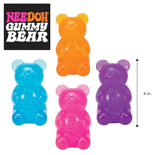 Schylling NeeDoh Gummy Bear - Sensory Fidget Toy with Jelly-Like Filling - 3.5" Tall - Colors May Vary (Pack of 1) — view 4