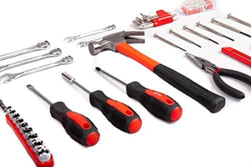 CARTMAN 148-Piece Tool Set - General Household Hand Tool Kit with Plastic Toolbox Storage Case — view 3