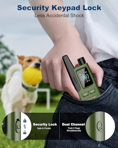 Dog Shock Collar - 4200FT Dog Training Collar with Remote Innovative IPX7 Waterproof with 4 Training Modes, Rechargeable E-Collar for All Breeds — view 6