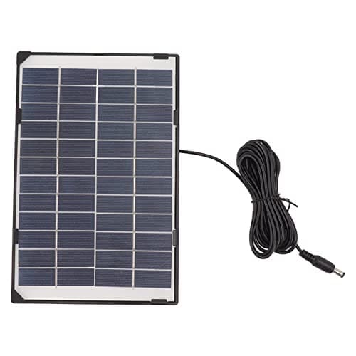 6W 12V Solar Panel, Polycrystalline Silicon High Efficiency Charger with DC5521 Output Interface, for Outdoor Camera Garden Lighting Small Appliances — view 5