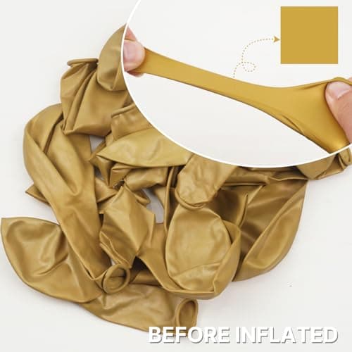 PartyWoo Gold Balloons 50pcs 12 Inch Gold Latex Helium Balloons for Birthday Wedding Anniversary Baby Shower Graduation Bachelorette Retirement Engagement Tea Casino Disco Party Decorations Gold-G101 — view 3