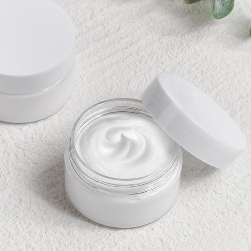 TUZAZO 4 Oz Plastic Containers Small Jars with White Lids, 12 Pack — view 4