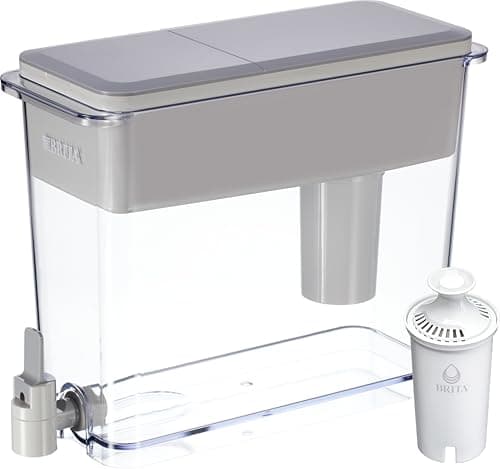Brita 27 Cup Filter Dispenser, Reduces Chlorine taste and odour from Tap Water, Filters 151 Litres, UltraMax, Grey