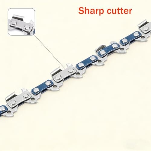 5-Pack 8-inch Chainsaw Chains 3/8" LP Pitch .043" Gauge 33 Drive Links, suitable for Ryobi P4361、P5452、Greenworks 20142、Milwaukee M18 FUEL 3004、Poulan 810 EPT、Worx WG349 and More. — view 3