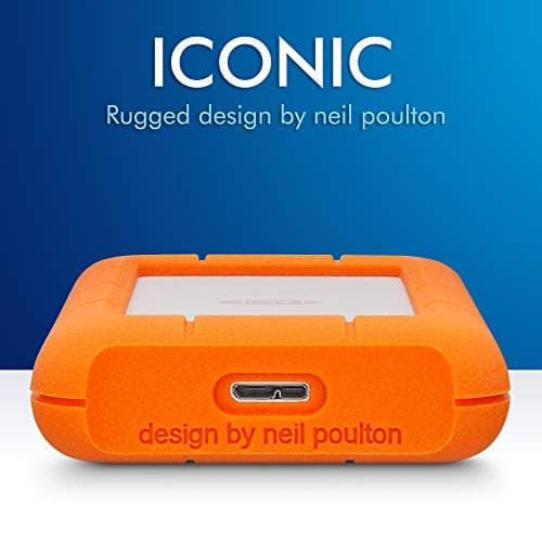 LaCie Rugged Mini, 2TB, 2.5", Portable External Hard Drive, for PC Mac iPad and iPhone, Data Rescue Service (LAC9000298) — view 9