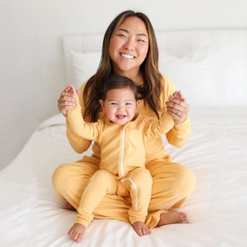 Parade Organic Snuggle Soft Melange '2-Way' Zipper Romper Honey Melange 6-12M with mitts — view 2