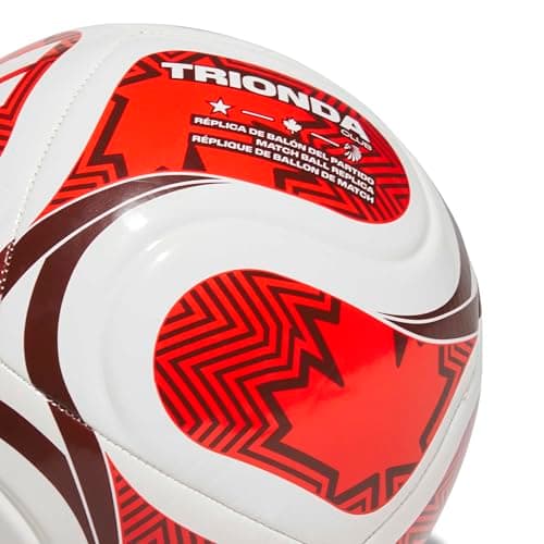 adidas Unisex-Adult FIFA World Cup 26™ Trionda Canada Club Ball, White/Power Red/Hi-Res Red, 3 — view 2