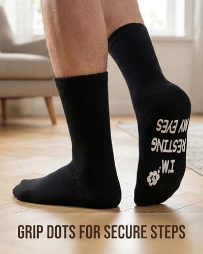 Moyel Funny Socks for Men Funky Novelty Fun Gifts for Men Dad Gifts from Daughter Grandpa Gifts Christmas Fathers Day Birthday Gifts for Him Dad Grandpa Husband Boyfriend — view 4