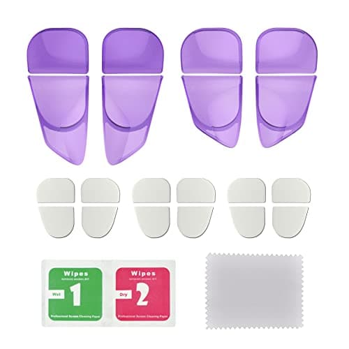 PlayVital Blade 2 Pairs Shoulder Buttons Extension Triggers for ps5 Controller, Game Improvement Adjusters for PS Portal Remote Player, Bumper Trigger Extenders for ps5 Edge - Clear Atomic Purple