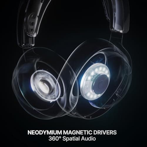 SteelSeries Arctis Nova 7X Wireless Gen 2 Gaming Headset - Real-Time App Control, 50+ HR Play, Neodymium Drivers, Mix 2.4GHz/Bluetooth, Xbox, PC, PS5/PS4, Switch 1/2, Mobile - White — view 5