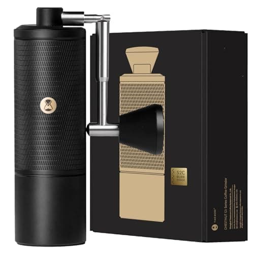 TIMEMORE C5 ESP Pro Manual Coffee Grinder with S2C-042-III Conical Burr, 0.015mm Precision Adjustment, All-Metal Portable Hand Coffee Mill for Espresso/French Press/Pour Over - Black